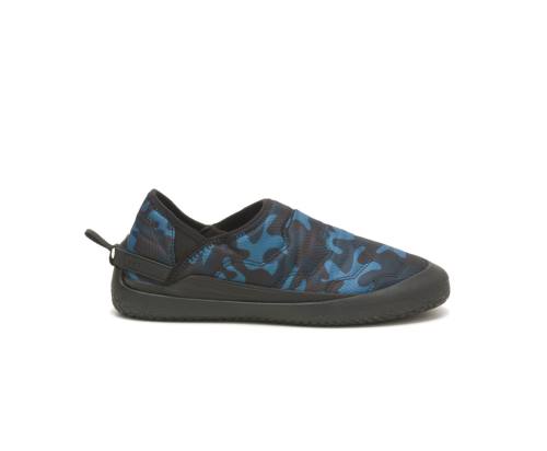 Caterpillar CAT Crossover Slip On Fritidssko Dame Blå Camouflage | CAT-775KO