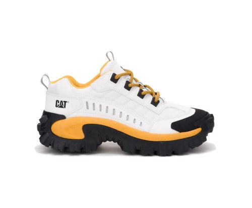 Caterpillar CAT Intruder Shoe Fritidssko Herre Hvite Gul | CAT-493ZM