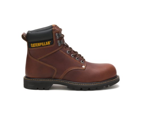 Caterpillar CAT Second Shift Steel Tå Vernestøvler Herre Brune | CAT-504KR