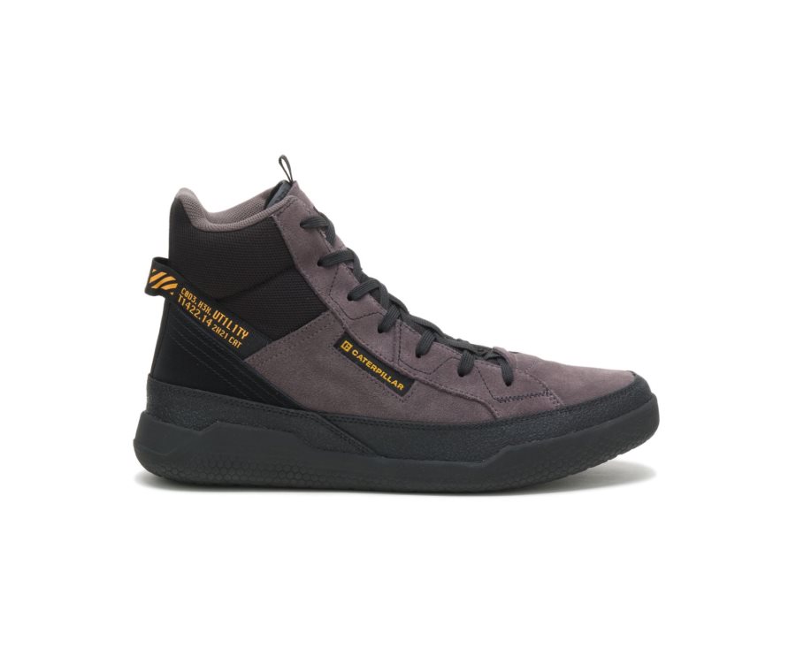 Caterpillar CAT CODE Hex Hi Utility Joggesko Herre Grå Svarte | CAT-193HJ