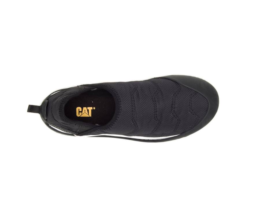 Caterpillar CAT Crossover Slip On Fritidssko Dame Svarte | CAT-757KO