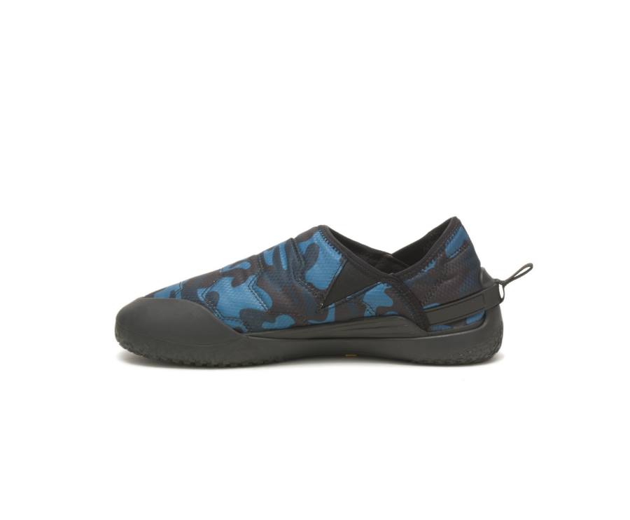 Caterpillar CAT Crossover Slip On Fritidssko Dame Blå Camouflage | CAT-775KO