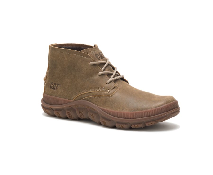 Caterpillar CAT Fused Tri Mid Boot Lærstøvler Herre Brune Grønn | CAT-314PN