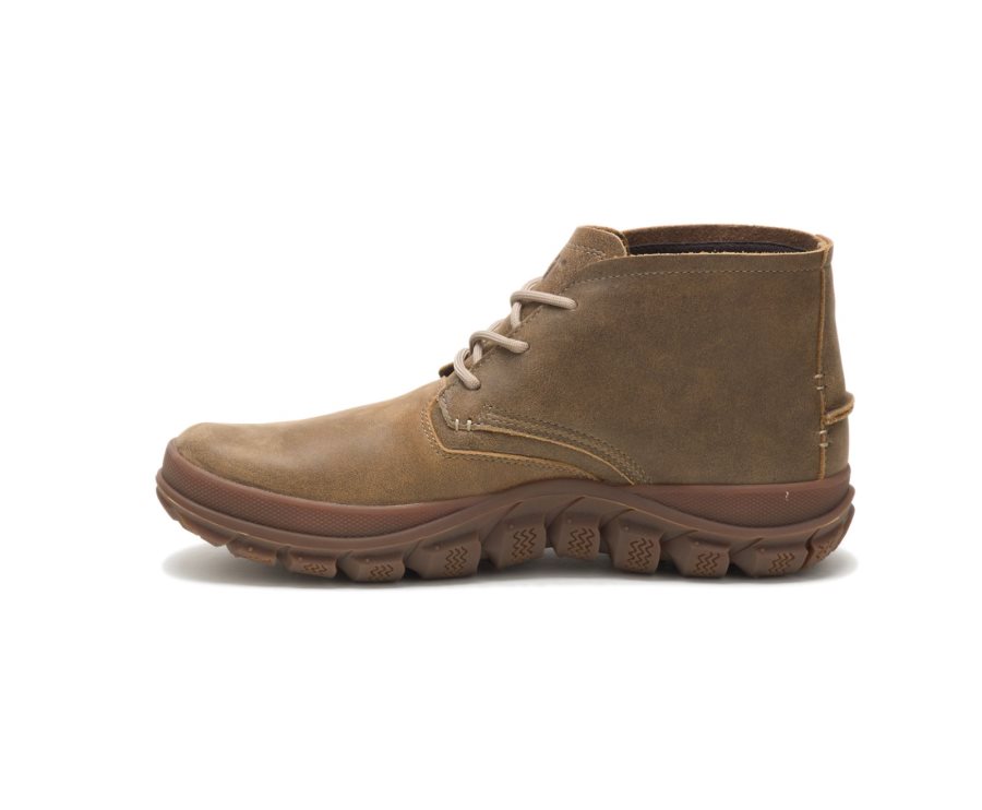 Caterpillar CAT Fused Tri Mid Boot Lærstøvler Herre Brune Grønn | CAT-314PN