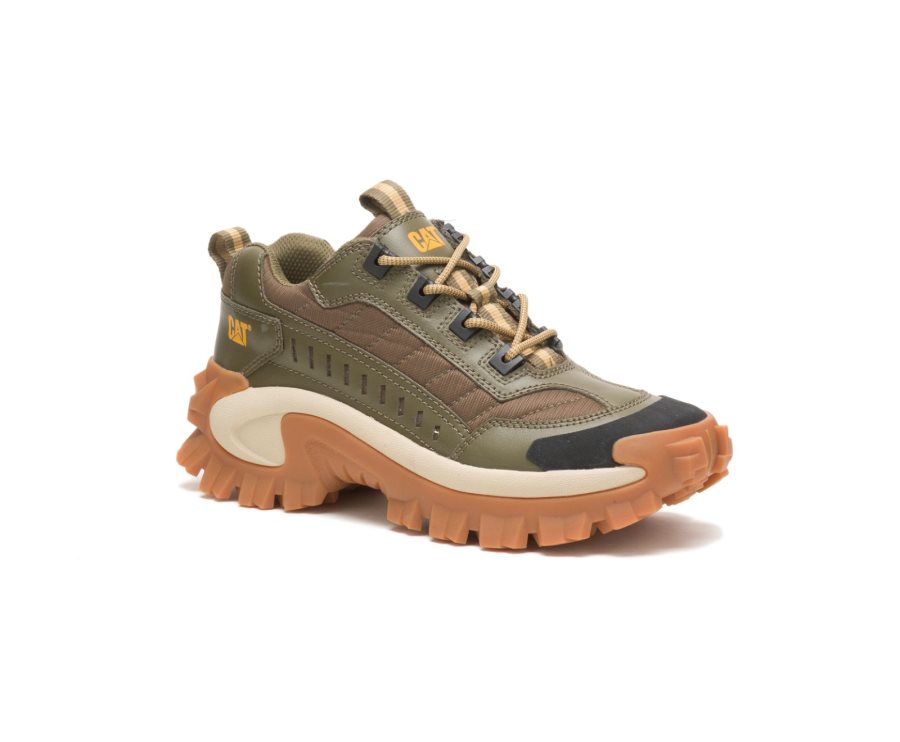 Caterpillar CAT Intruder Shoe Fritidssko Dame Mørke Olivengrønne Brune | CAT-096OK