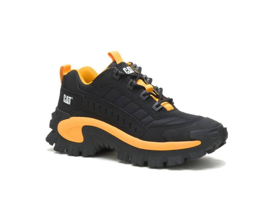 Caterpillar CAT Intruder Shoe Fritidssko Dame Svarte Gul | CAT-758KO