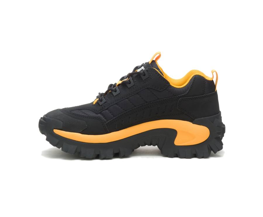 Caterpillar CAT Intruder Shoe Fritidssko Dame Svarte Gul | CAT-758KO