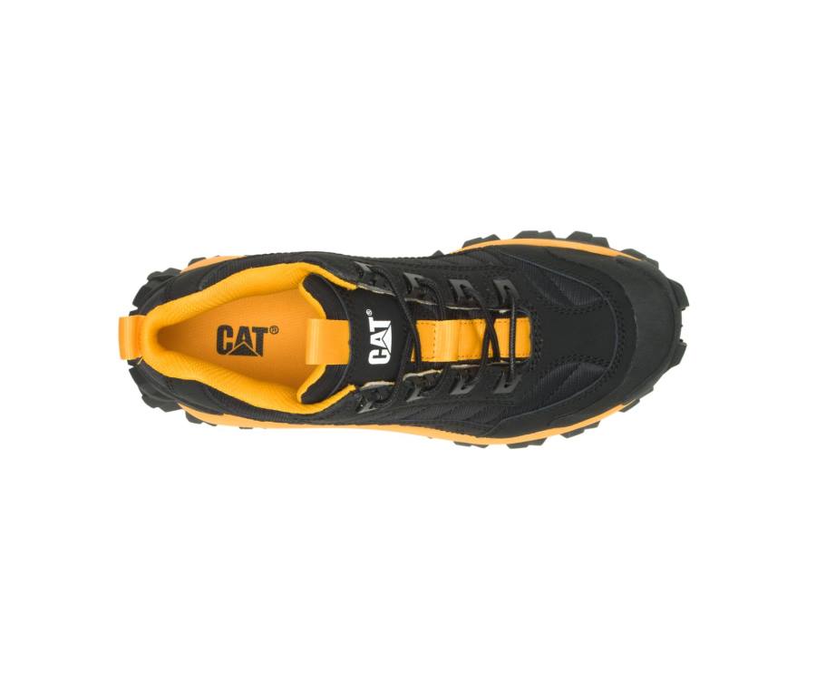 Caterpillar CAT Intruder Shoe Fritidssko Dame Svarte Gul | CAT-758KO