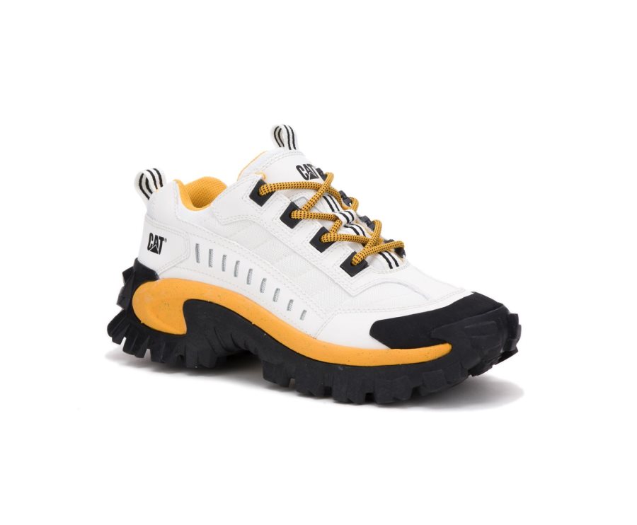 Caterpillar CAT Intruder Shoe Fritidssko Dame Hvite Gul | CAT-781ES