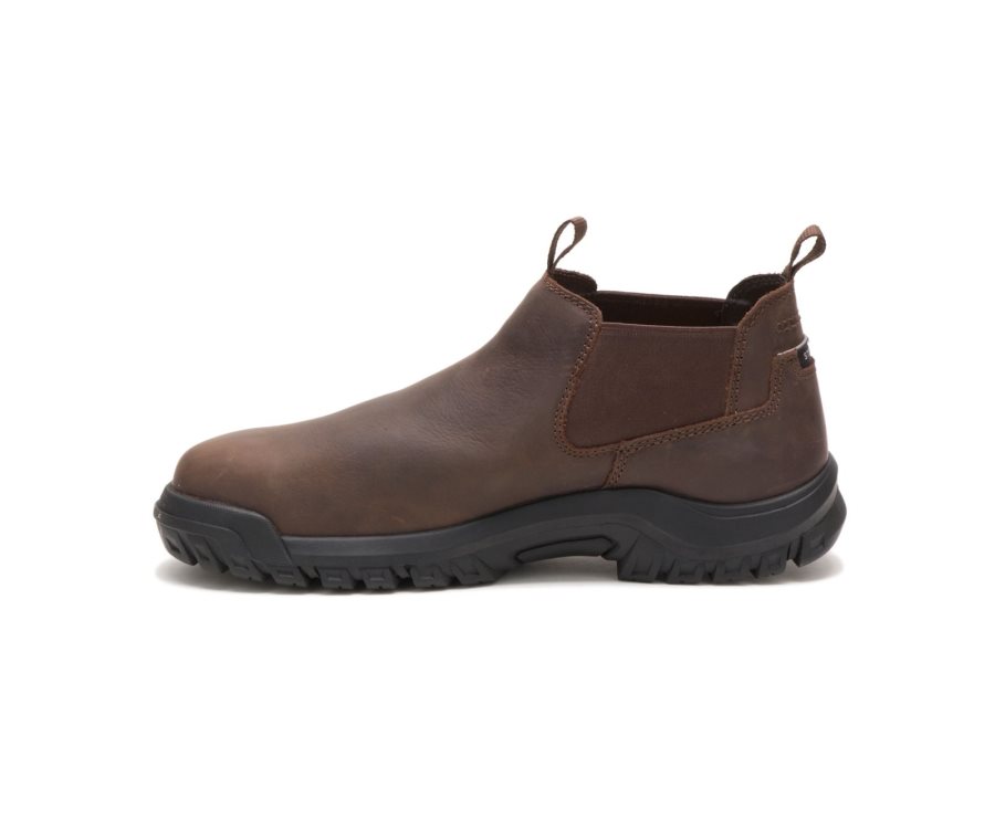 Caterpillar CAT Outline Slip-On Steel Tå Fritidssko Herre Brune | CAT-975DP