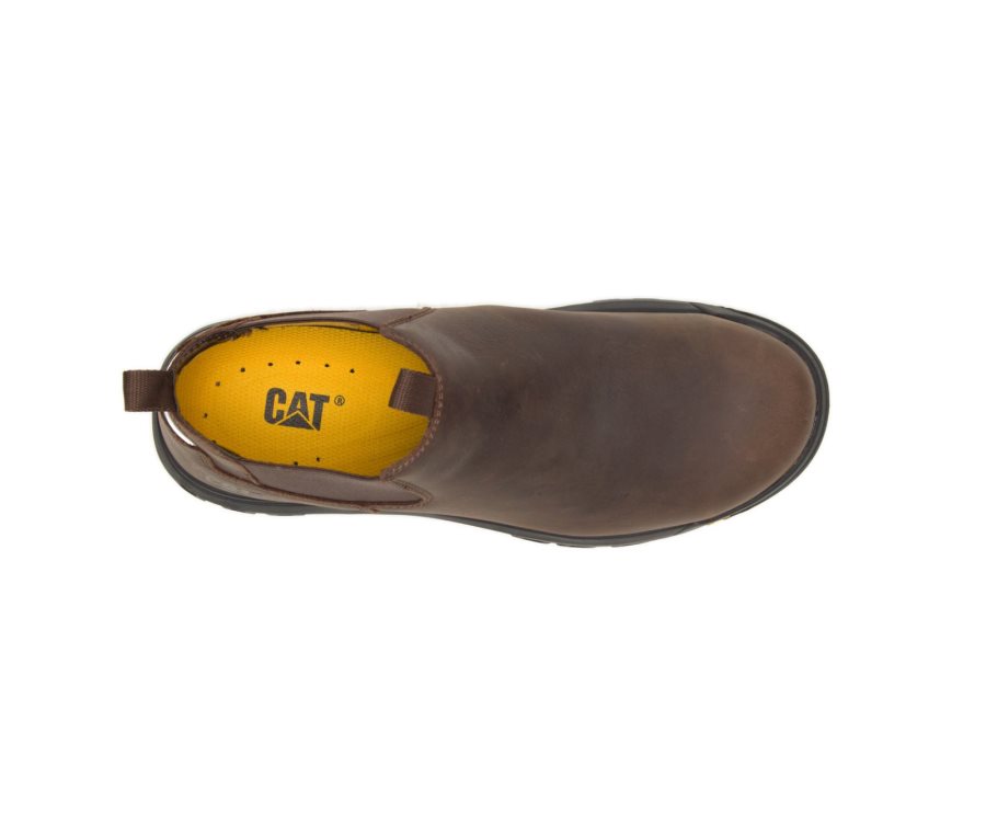 Caterpillar CAT Outline Slip-On Steel Tå Fritidssko Herre Brune | CAT-975DP