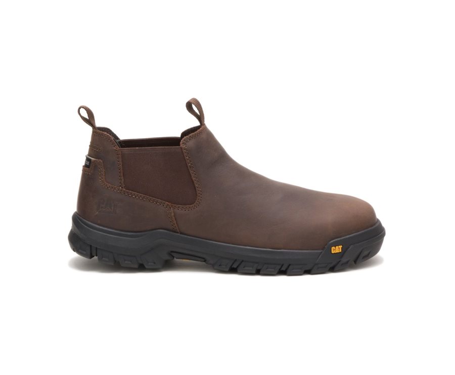 Caterpillar CAT Outline Slip-On Steel Tå Fritidssko Herre Brune | CAT-975DP