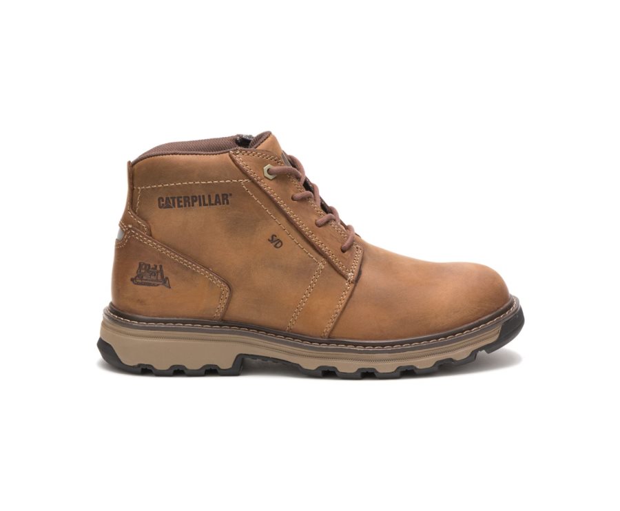 Caterpillar CAT Parker Vernestøvler Herre Mørke Beige | CAT-870EO