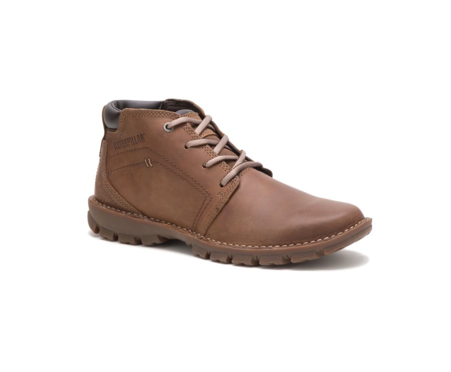 Caterpillar CAT Transform 2.0 Boot Lærstøvler Herre Mørke Beige | CAT-976KR